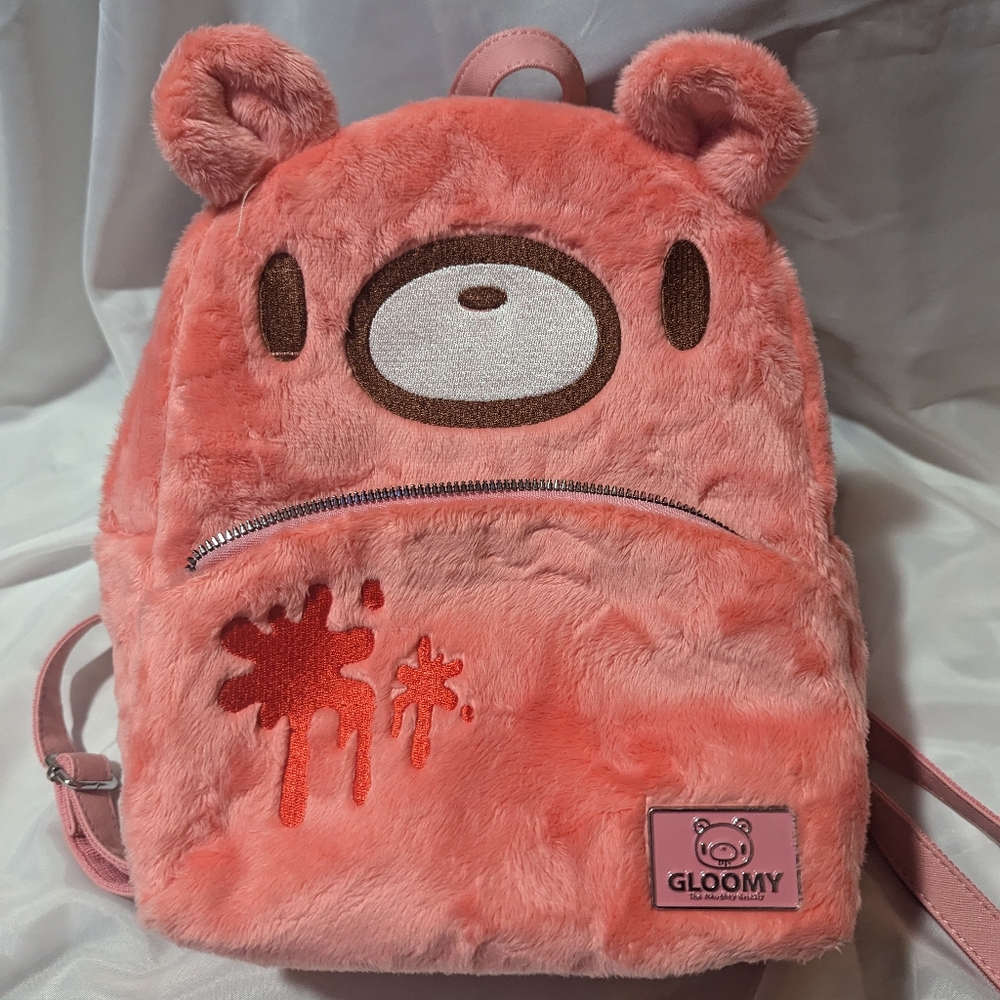 USED Hot Topic Gloomy Bear mini backpack